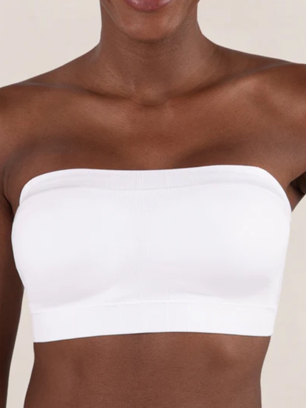 Truekind Shapermint Convertible Strapless Bandeau Bra White Sz M Shapewear Bra